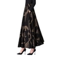thumbnail image 3 of BUYISI Casual Floral Aline Skirt for Women with Pockets and High Waist Design Yellow M, 3 of 8