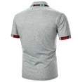 thumbnail image 4 of FASHIONWT Men Formal Casual Short Sleeve Henley Button Business Base Dress Shirt, 4 of 4