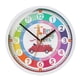 thumbnail image 2 of Reloj Analógico de 10 "para Aprender ños Sin Hacer Tictac Decir La Hora Reloj de Enseñanza Decoración de Pared Aprendizaje ños Esc jirafa Fernando reloj de pared, 2 of 8