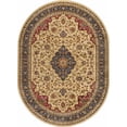 thumbnail image 3 of Sensation Transitional Ivory and Scarlet Indoor Area Rug, 5' x 7' Oval, 3 of 6