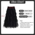 thumbnail image 6 of Tulle Skirts for Women Long Length Tutu Fairy Tiered Skirt A Line Mesh Elastic Waist Skirts, 6 of 6