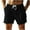 Black, variant on Havenre Linen Shorts for Men Lightweight Regular Fit Casual Drawstring Elastic Waist Lounger Short Pants Trendy Summer Beach Vacation Shorts with Pockets Navy S