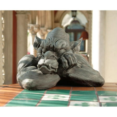 Design Toscano Goliath the Gargoyle Sculpture • Hand-cast using real crushed stone bonded with high quality designer resin• Each piece is individually hand-painted in a faux stone finish• Exclusive to the Design Toscano brand and perfect for your home or garden