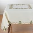 thumbnail image 1 of SARO QX227.I67S Pandora Collection Holiday Christmas Tree Tablecloth Ivory, 1 of 2