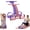 Purple+Pink, variant on Multifunction Pedal Resistance Band, 8-Tube Adjustable Elastic Band with Handles – Full Body Workout for Legs, Arms, Waist & Abdomen