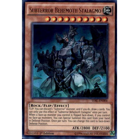 YuGiOh The Dark Illusion Ultra Rare Subterror Behemoth Stalagmo TDIL-EN084