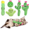 thumbnail image 1 of Catnip Toys Otunrues Cactus, paquete de 5 unidades para gatos de interior, 1 of 7