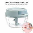 thumbnail image 3 of Manual Food Processor Mini Pull String for Veggies  Ginger  Fruits  Nuts  Herbs  etc  Blue Medium, 3 of 6