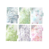 CCOCC 6-Pack A5 Binder Dividers for Notebook & Planner Organization