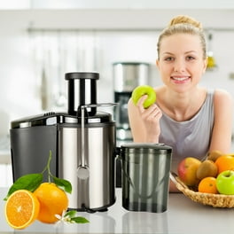 Wrea 400ML Electric Citrus Juicer Grape Extractor Stainless Steel Juice Squeezer Machine Soft Grip Handle Silver Walmart