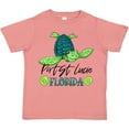 thumbnail image 3 of Inktastic Port St. Lucie, Florida Happy Sea Turtle Boys or Girls Toddler T-Shirt, 3 of 5
