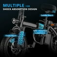 thumbnail image 2 of 14" Folding Electric Bike with 20+Miles Range by 36V 10Ah Battery, 20Mph Power by 350W,3 working modes,Suitable for Leisure Riding&Commuting,Electric Bicycle for Adults  UL 2849, 2 of 8