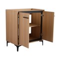 thumbnail image 5 of 30" Bathroom Vanity Base, Oak Storage Unit, Bathroom, Engineered Wood, American Style 30 Inch Vanity, Double Door Cabinet, Proof, Furniture, 5 of 6
