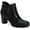 Black, variant on Giani Bernini Womens Artemy Block Heel Slip On Booties