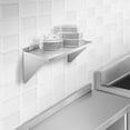 thumbnail image 6 of KUTLER 14" x 24" Stainless Steel Shelf, NSF Commercial Wall Mount Shelving w/ Backsplash, Floating Metal Mounted Shelves for Restaurant, Kitchen, Home, 6 of 7