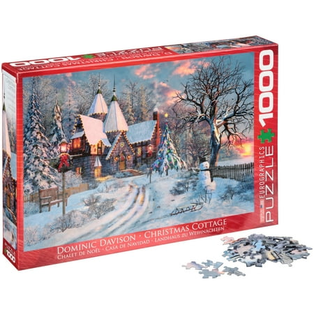 - EuroGraphics Dominic Davison Christmas Cottage Puzzle 1000 pc Box