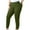 Army Green, variant on Bmawag Legging for Women Plus Size Leisure Sport Yoga Pants Elastic Waist Casual Slim Fit Solid Color Long Pants for Women with Pockets Army Green XXL