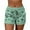 Green, variant on FAIWAD Summer Shorts for Women Trendy Print Yoga Pants Casual Loose Drawstring Trousers Comfy Beach Shorts