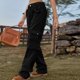 thumbnail image 4 of ICHUANYI Liquidación Moda Mujer Primavera/Verano Bolsillo Botón Mediados De Cintura Pantalones Ajustados ICHUANYI WER202308255443, 4 of 6