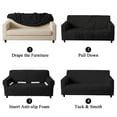 thumbnail image 6 of MeyJey Waterproof Sofa Cover, Slipcover for 4 Seat Sofa, Stretch Furniture Protector for Kids Dogs Cats Pets, Black, 6 of 10