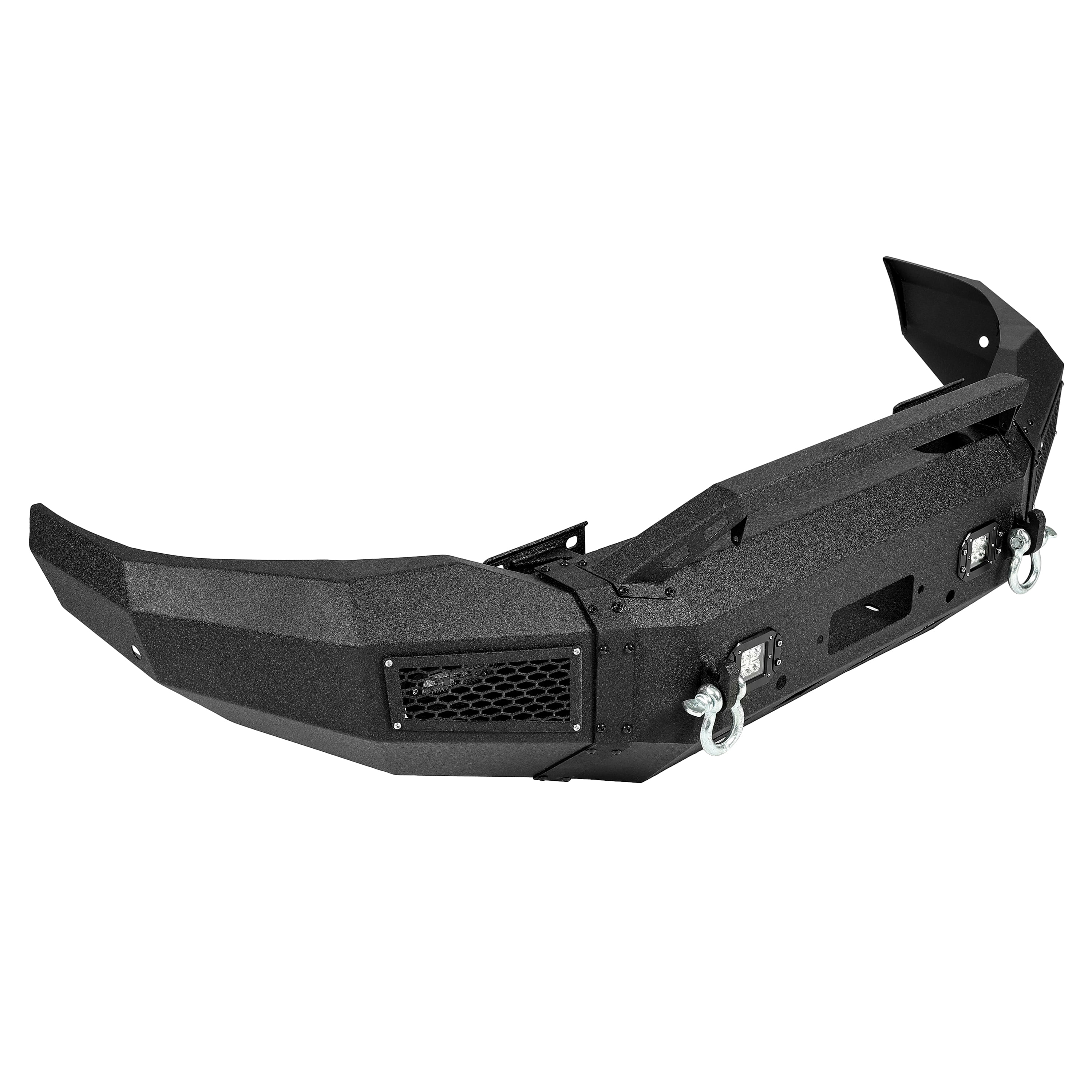 KOJEM Front Bumper Compatible with 2019-2023 Dodge Ram 2500/3500 w/Winch Plate &LED Light