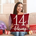 Christmas and Others Valentines Day Pillow Covers Red Heart Throw