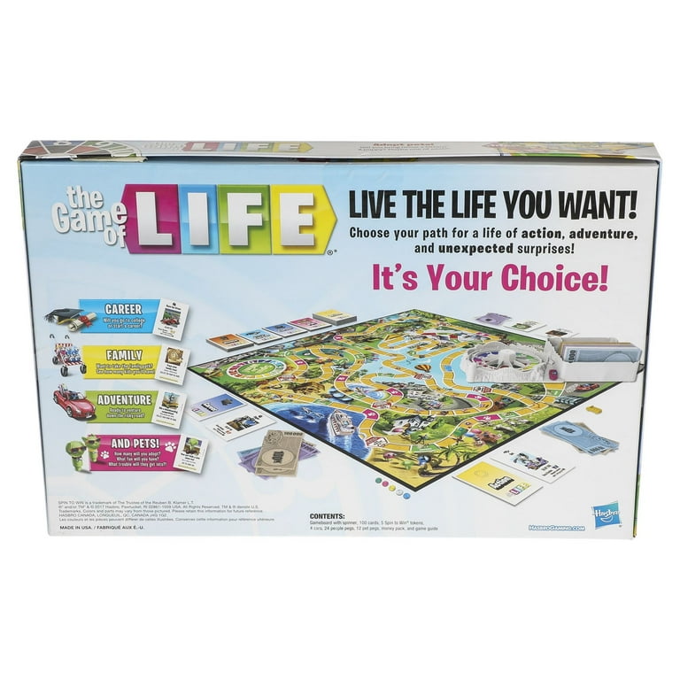 The Game of Life, Board Game for Kids Ages 8 and Up, Game for 2 to