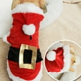 thumbnail image 5 of Christmas Pet Costume for Small Medium Dogs, Santa Claus Transformers Theme Dog Clothing, Festive Animal Apparel for Holiday Parties(Red,B), 5 of 9