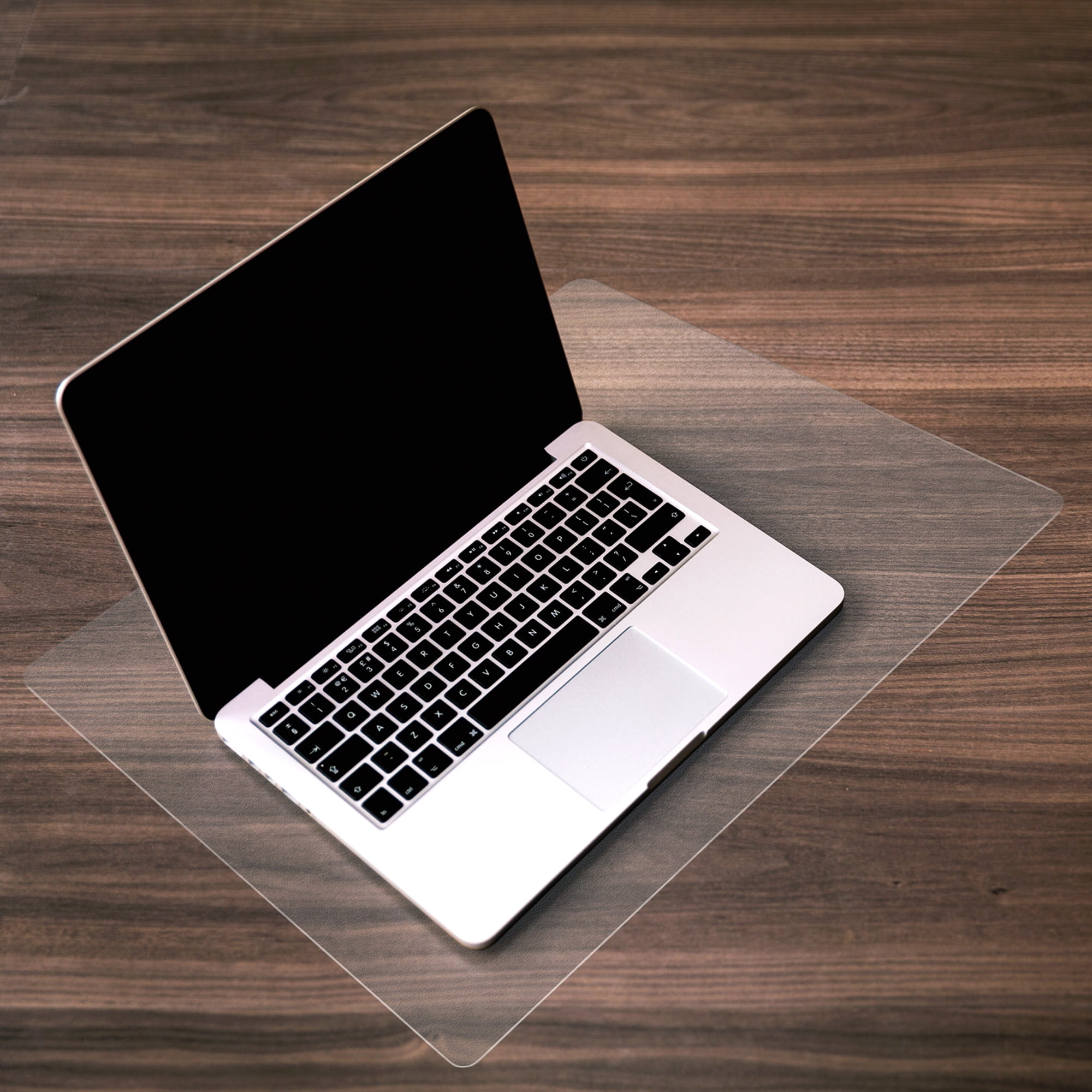 Desktex Polycarbonate Rectangular Desk Pad With Anti Slip Backing