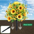 thumbnail image 4 of Wzzjkit Fake Flowers Artificial Outdoor Plants Ground Stake, 4 of 6