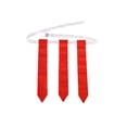 thumbnail image 1 of Eigraketly Partido de fútbol americano cinturón de entrenamiento ajustable PVC deportes Rugby fútbol competición práctica etiqueta cintura correa Ropa Deportiva, Zapatos 4 piezas blanco rojo Eigraketly OD029002-06, 1 of 6