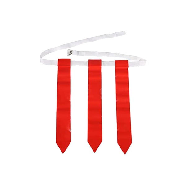 Soidarity Conjunto de cinturón de entrenamiento de partido de fútbol americano ajustable escuela deportes competencia práctica etiqueta cintura correa Ropa Deportiva, Zapatos 4 piezas blanco rojo Soidarity OD029002-06