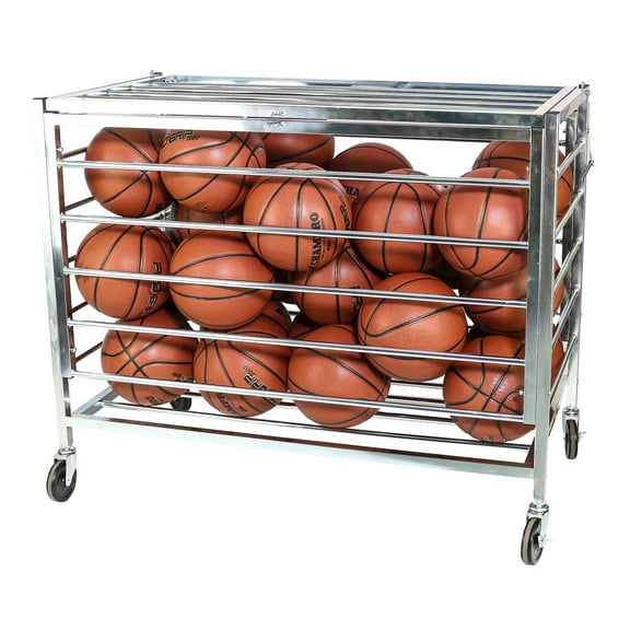Champro Monster Rolling Basketball Storage Locker, 30 Ball Capacity