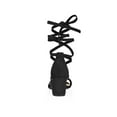 thumbnail image 2 of BLISSFUL STEP Mother's Day Women's Shoes Lace-Up Chunky Heel Open Toe Cross Strap Sandals Black 9, 2 of 8