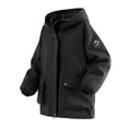thumbnail image 7 of Htigea Fall Jackets for Women Full Zip Up Hooded Coat Lightweight Outdoor Active Jacket with Pockets Black L, 7 of 7