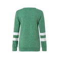 thumbnail image 5 of Rejlun Women Tee Long Sleeve T Shirt Color Block T-shirt Loose Tunic Blouse Comfy Dailywear Sweatshirts Green S, 5 of 7