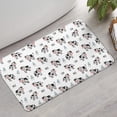 thumbnail image 2 of White Cow Milk Pattern Bathroom Rugs Mat,Non Slip Microfiber Bathroom Rug,Rubber Backing,Soft Bathroom Mats for Bathroom Floor,Tub and Shower,17x30in(43x75cm), 2 of 5