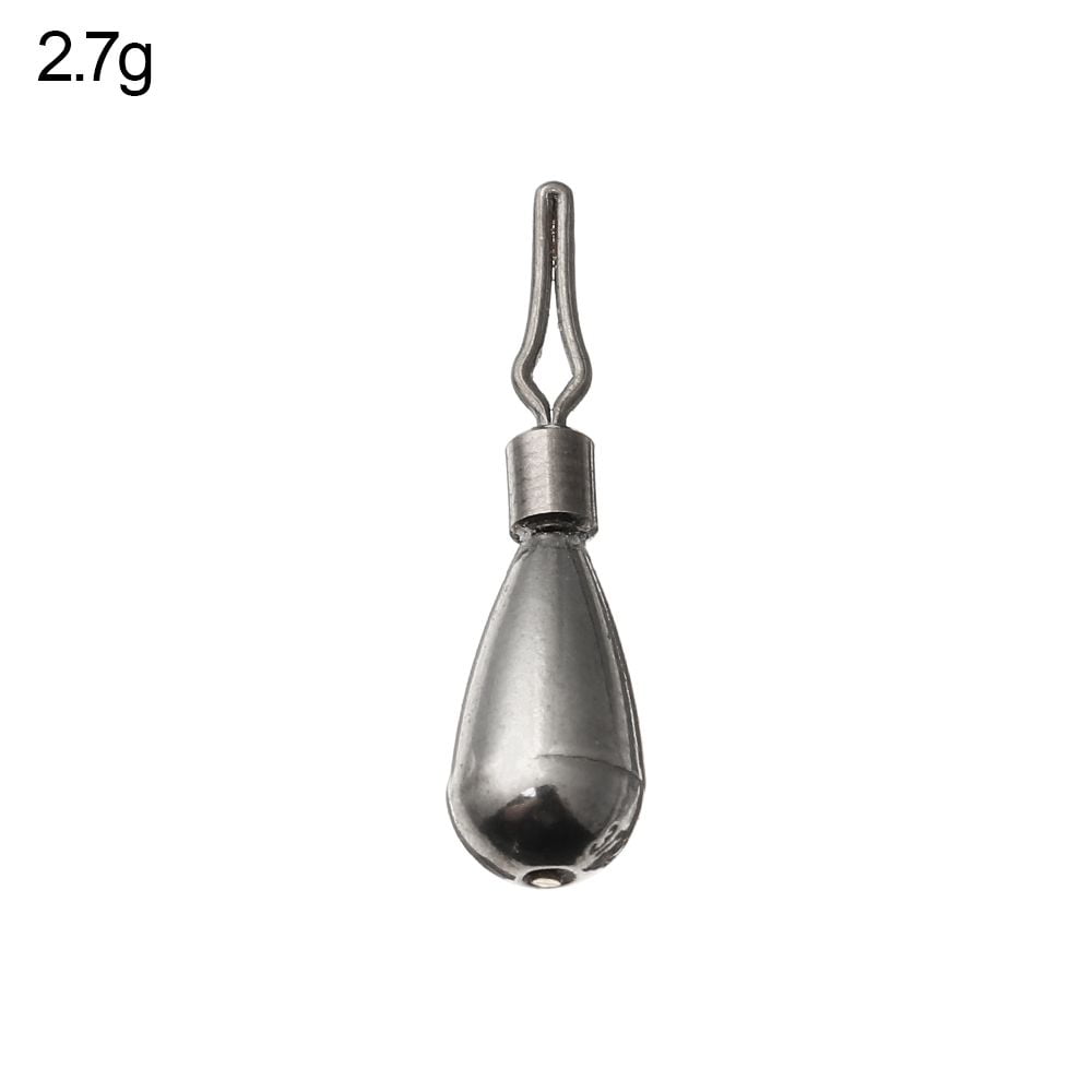 Quick Release Casting Tear Drop Shot Weights Additional Weight Hot Hook  Connector Fishing Tungsten fall Sinker Line Sinkers 2.7G 
