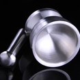 thumbnail image 6 of Mortar And Pestle Sets, Stainless Steel Spice Grinder With Translucent Lid For Measuring Strikes, Non-Slip Base Ensures Secure Grinding Experience, 6 of 7