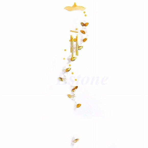 70cm Windchime Metal 4 Tubos Ángel Adorno Colgante Decoración Del Jardín Del Hogar