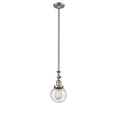 thumbnail image 4 of Innovations Lighting 206-PN-G204-6 Beacon 1 Light 6" Wide Mini Pendant - Nickel, 4 of 7