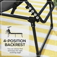 thumbnail image 4 of Outsunny 2-Piece Folding Chaise Lounge, Reclining Tanning Chairs, Black, 4 of 10