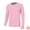 Pink White, variant on Men's Striped T-Shirt Crew Neck Long Sleeves Pullover Tee Tops 2XL Blue White