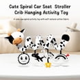 thumbnail image 2 of Asiento de coche de peluche con forma de espiral para bebés de 0 a 6 meses con juguetes colgantes, 2 of 9