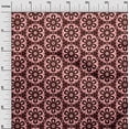 thumbnail image 3 of oneOone Viscose Jersey Maroon Fabric Florals Sewing Material Print Fabric By The Yard 60 Inch Wide, 3 of 7