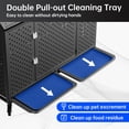 thumbnail image 2 of 42" Heavy Duty Dog Crate Large Dog cage Strong Metal Dog Kennels and Crates for Large Dogs Top Open with 2 Doors 4 Lockable Wheels 2 Removable Trays, 2 of 7
