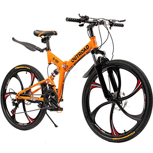 Details about   Outroad Mountain Bike 21 Speed 26 inch Folding Bike Double Disc Brake Bicycles 