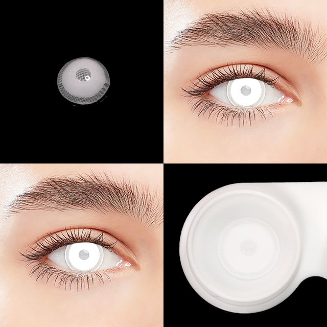 UYAAI 2 piezas/par de lentes de contacto de colores para Halloween para ojos, lentes de contacto de colores para cosplay, estuche para lentes de contacto, lentes de anime