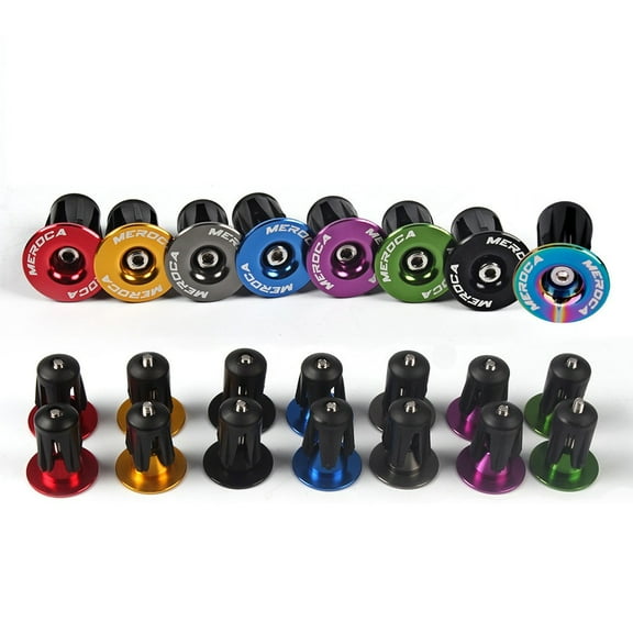 Bicycle Bar End Cap Plug Bike Grips Cap Plugs*34Mm Mountain Bike Road Bike Aluminum Alloy Practical Useful Durable Black