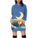 thumbnail image 1 of WILLBEST Sudaderas de Mujer, Vestido Navideño, Vestido de Noche de Mujer, Sudadera Navideña de Moda con Capucha y Bolsillo Tipo Bolso, Sudadera Estampada, Falda de Moda XX-Grande, 1 of 4